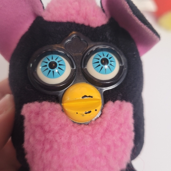 VTG 2000 Furby McDonalds Mini Plush Clip On Toy Lot Of 4 - Picture 5 of 8